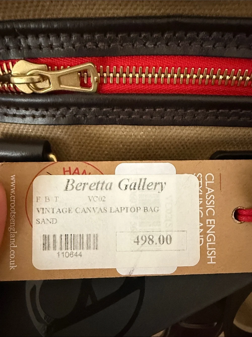 Vintage Canvas Laptop Bag